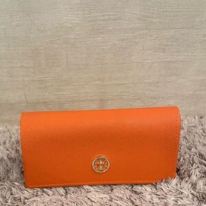 Tory Burch Orange Hard Cover Sunglass Case